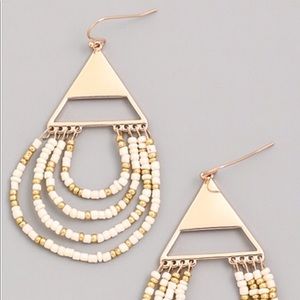 🌸Last Pair🌸 Phoebe two tone beaded earrings